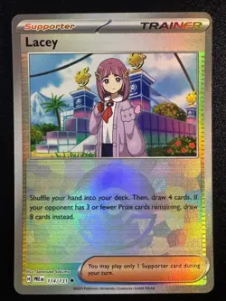 Lacey (Poke Ball Pattern) 114/131 Uncommon Prismatic Evolutions Pokemon NM - Image 1