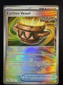 Earthen Vessel (Poke Ball Pattern) 106/131 Holo Prismatic Evolutions Pokemon NM - Image 1