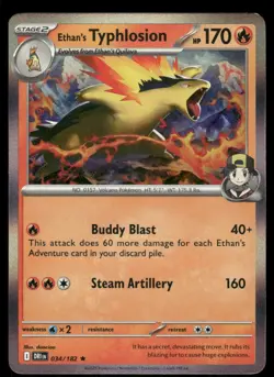 Ethan's Typhlosion 034/182 - Destined Rivals - Holo Rare NM - Image 1