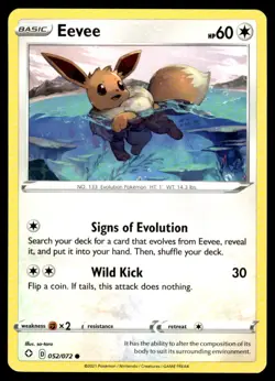 Eevee 052/072 - Shining Fates - Common NM - Image 1