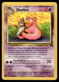 Slowbro 43/62 - Fossil - Unlimited Uncommon HP - Image 1