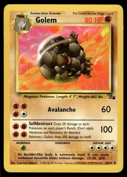 Golem 36/62 - Fossil - Unlimited Uncommon HP - Image 1