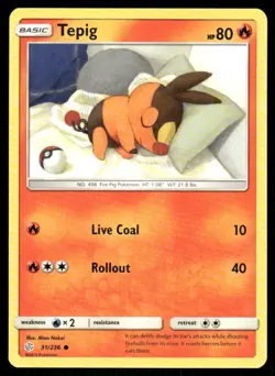 Tepig 31/236 - Cosmic Eclipse - Common NM - Image 1
