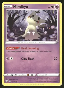 Mimikyu 081/189 - Darkness Ablaze - Rare NM - Image 1