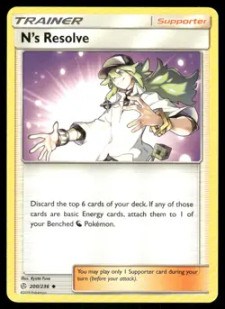 N's Resolve 200/236 - Cosmic Eclipse - Uncommon NM - Image 1