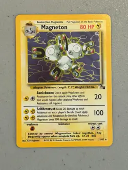 Magneton – Pokemon Fossil - 11/62 – Holor rare – NM/LP - Image 1