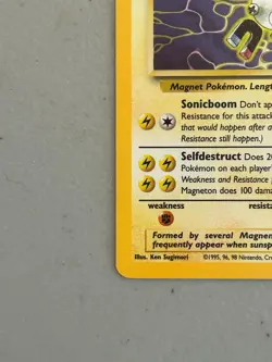 Magneton – Pokemon Fossil - 11/62 – Holor rare – NM/LP - Image 5