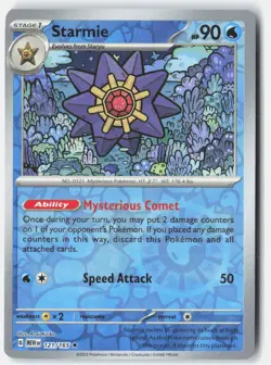 Starmie 121/165 Rare 151 Pokemon Reverse Holo Near Mint - Image 1