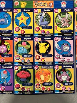 Vintage 1999 Pokemon Movie Poketrivia Burger King Uncut Sheets Complete Set 1-20 - Image 4