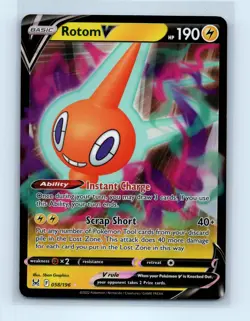 Pokemon tcg SWSH11: Lost Origin Rotom V Near Mint or Better - Image 1