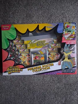 Pokemon Ascended Heroes Premium Poster Collection Mega Lucario New Sealed - Image 1
