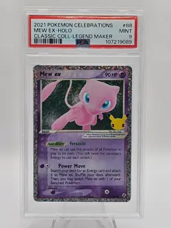 2021 Pokemon Celebrations Mew EX Holo Classic Collection #88 PSA 9 - Image 1