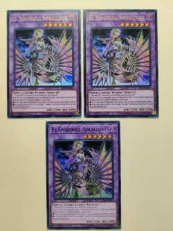 3x El Shaddoll Apkallone SDSH-EN045 Ultra Rare 1st Edition LP - Image 1