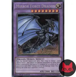 Yugioh Mirror Force Dragon DRL2-EN005 Secret Rare 1st Edition NM - Image 1