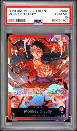One Piece Monkey D Luffy ST10-002 PSA 10 Gem Mint - Image 1