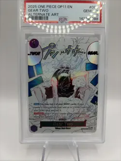 GEAR TWO ALT ART PSA 10 – 2025 ONE PIECE OP11-A FIST OF DIVINE SPEED 080 (ENG) - Image 2