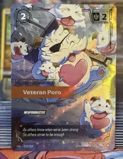 Veteran Poro (Overnumbered) 223/219 Showcase Riftbound Unleashed Card - Image 1