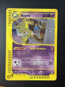 Hypno H12/H32 Aquapolis Holo E-Series Pokemon TCG Card WOTC NM- - Image 3