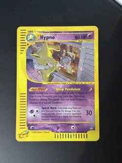 Hypno H12/H32 Aquapolis Holo E-Series Pokemon TCG Card WOTC NM- - Image 4
