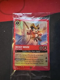 Mickey Mouse - Pirate Captain 18 Disney Lorcana Promo Cards Holo Sealed - Image 1
