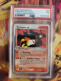 Pokemon Card Tornupto Ex Ex Sandstorm Sandsturm Holo Typhlosion Deutsch PSA 7 - Image 2