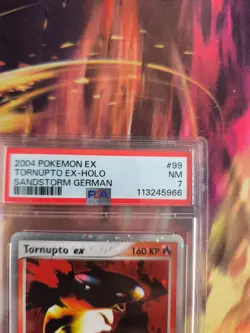 Pokemon Card Tornupto Ex Ex Sandstorm Sandsturm Holo Typhlosion Deutsch PSA 7 - Image 4