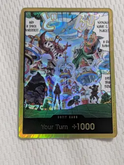 DON!! Card (Egghead) (Gold) The Azure Sea's Seven Foil One Piece - Image 1