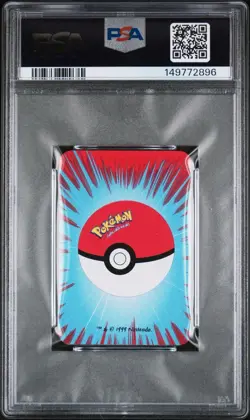 Poliwrath Pokemon Mini Playing Card Poker Bicycle Club 1999 Nintendo WOTC PSA 10 - Image 2