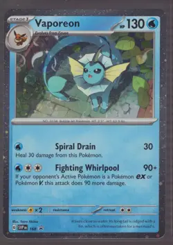 Vaporeon - 168 (Cosmos Holo) - SV: Scarlet & Violet Promo Cards (SVP) Promo - Image 1