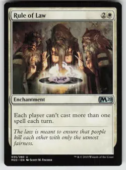 Rule of Law 35 Uncommon Core Set 2020 Magic: The Gathering Near Mint - Image 1