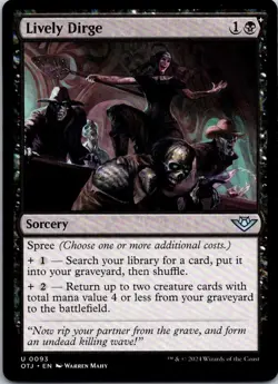 LIVELY DIRGE 93 UNCOMMON OUTLAWS OF THUNDER JUNCTION MAGIC: THE GATHERING LP - Image 1