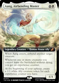 Aang, Airbending Master (FOIL) TLE #171 Mythic Avatar Magic: The Gathering NM - Image 1