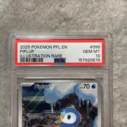 Piplup 098/094 Me02: Phantasmal Flames Pokemon PSA 10 - Image 3