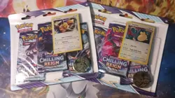 Pokemon Sword & Shield Chilling Reign 3 Pack Blisters Snorlax + Eevee Promo Set - Image 1