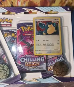 Pokemon Sword & Shield Chilling Reign 3 Pack Blisters Snorlax + Eevee Promo Set - Image 4