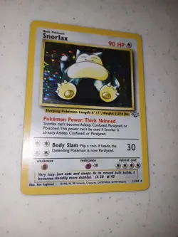 Snorlax - 11/64 Jungle Unlimited Holo Rare Pokemon - LP - Image 1