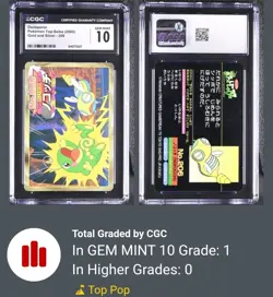 CGC GEM MINT 10 Dunsparce Vs Politoed #206 Pokemon Top-Seika (2000) POP 1 - Image 1