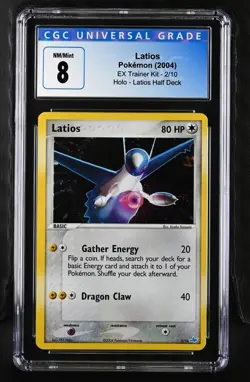 2004 Pokemon EX Trainer Kit Latios Half Deck Latios Holo #2 CGC 8 - Image 1