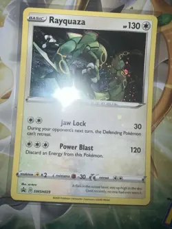 Pokemon TCG Rayquaza - SWSH029 Sword & Shield Black Star Promo NM DOUBLE SWIRL - Image 1