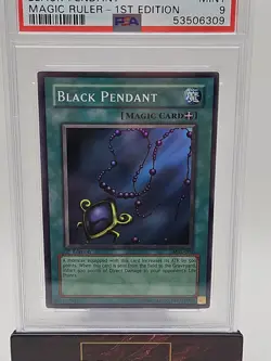 Konami Yu-Gi-Oh! Black Pendant Magic Ruler MRL-003 PSA 9 1st Ed Super Rare 2002 - Image 3