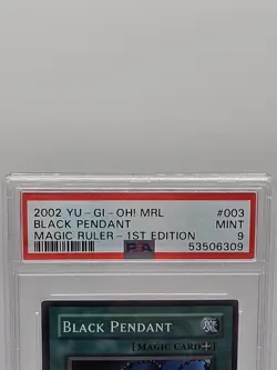 Konami Yu-Gi-Oh! Black Pendant Magic Ruler MRL-003 PSA 9 1st Ed Super Rare 2002 - Image 4