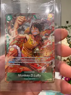 OP16 Pre-Release WINNER Monkey.D.Luffy P-135 - Image 1