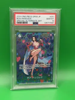 2024 One Piece Boa Hancock OP09-051 Special Alt Art JP Foil PSA 10 - Image 1