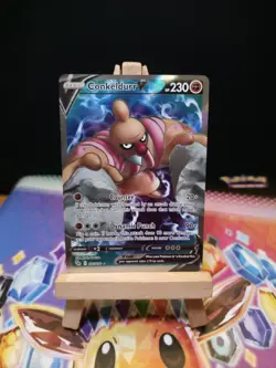 Pokemon TCG Conkeldurr V 073/078 Pokemon Go Full Art Holo Rare Card NM English - Image 1