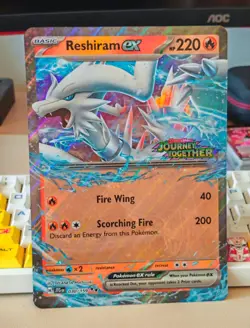 Pokemon TCG Reshiram EX Jumbo Card 30/159 S&V Journey Together (Stamped) - Image 1
