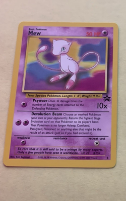 Mew Black Star Promo 8 Pokemon Card WoTC Near Mint - Image 1