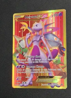 Mewtwo EX 164/162 Breakthrough Secret Rare Full Art 2015 Pokemon Card TCG - Image 2