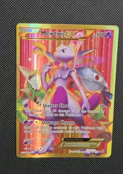 Mewtwo EX 164/162 Breakthrough Secret Rare Full Art 2015 Pokemon Card TCG - Image 5