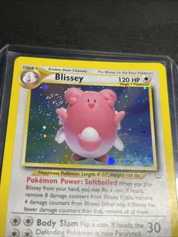 Pokemon TCG Blissey Holo Neo Revelation Card 2/64 NM Condition BEST SWIRL 💫 - Image 2