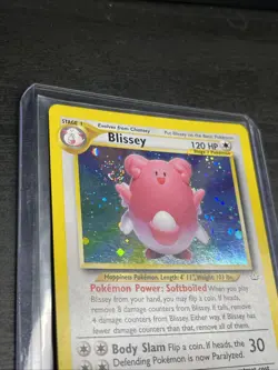Pokemon TCG Blissey Holo Neo Revelation Card 2/64 NM Condition BEST SWIRL 💫 - Image 4